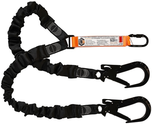 [LNQ-WLE2KSST] LINQ Elite Double Leg Elasticated Lanyard