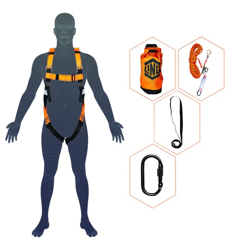 [LNQ-KITRBSC] LINQ Essential Basic Roofers Harness Kit