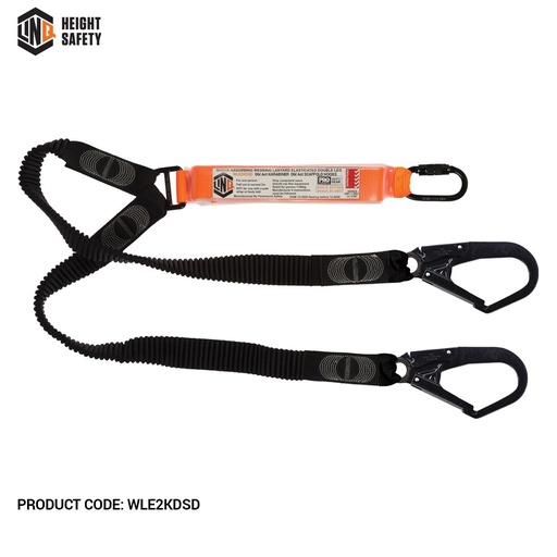 [LNQ-WLE2KDSD] LINQ WLE2KDSD Double Leg Elasticised Lanyard
