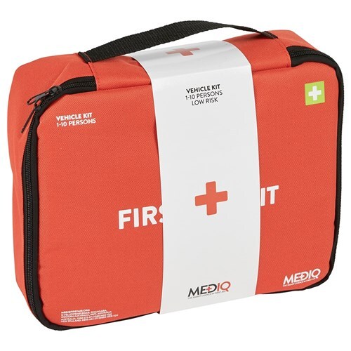 [PC-FAEVS] MEDIQ Essential Vehicle First Aid Kit, Soft Case
