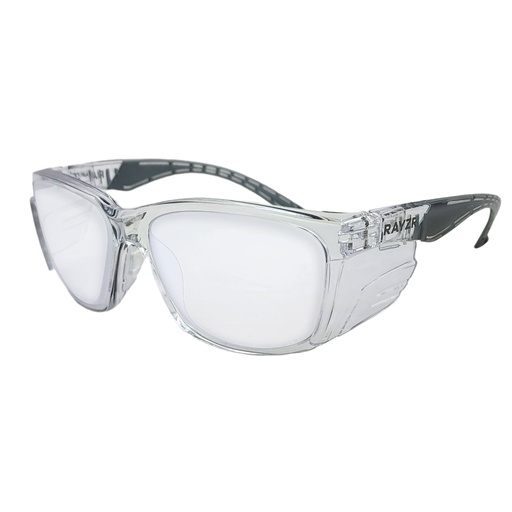 [ERZ383] Rayzr Safety Glasses - Clear Frame - Clear Lens