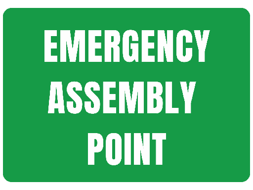 [SIGN-4530M-EAP] Sign - Emergency Assembly Point