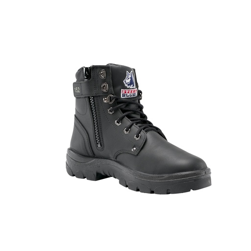 310152 | STEEL BLUE Argyle Zip Boots (Soft Toe)