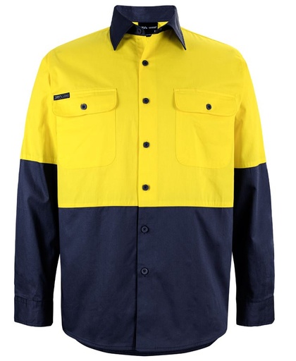 JB'S Hi Vis L/S 150G Work Shirt
