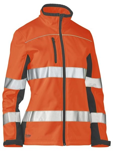 [BW-BJL6059TO-06] BISLEY BJL6059T Womens Soft Shell Taped Jacket