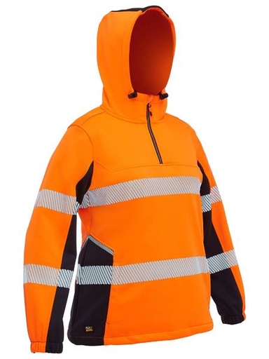 [BW-BKL6517TON-06] BISLEY BKL6571T Womens Hi Vis Taped Fleece hoodie