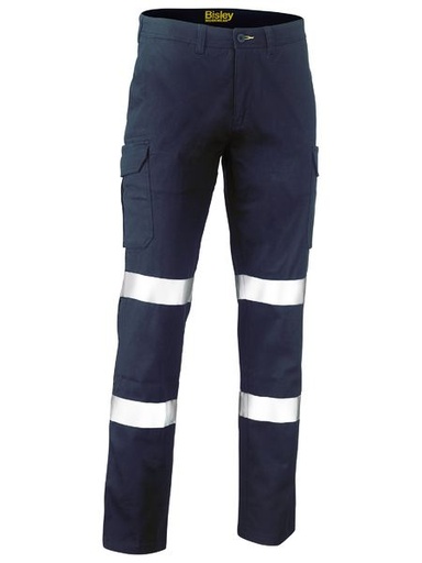 BISLEY BPC6008T Reflective Taped Cargo Pants, Navy