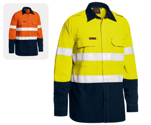 BISLEY BS8237T PPE1 FR Cotton Drill LS Shirt