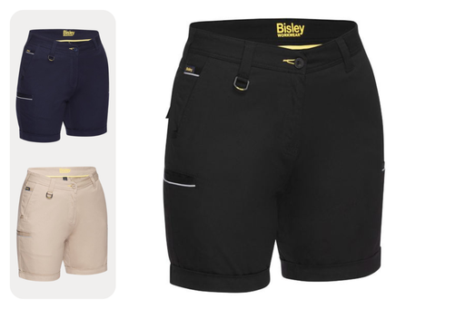 BISLEY BSHL1015 Womens Stretch Cotton Short
