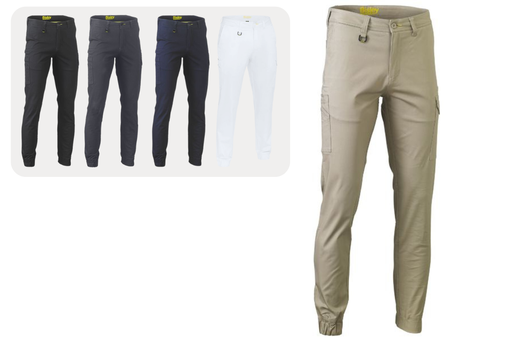 BISLEY BPC6028 Stretch Cotton Cuffed Cargo Pants