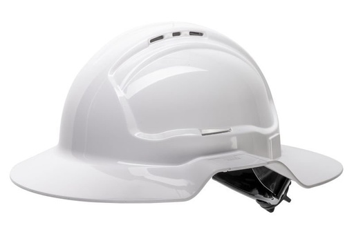 [BB57RH-WH] Broad Brim Hard Hat - Vented, Type 1