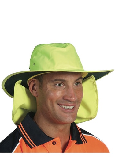 DNC H055 HiVis Canvas Hat with Flap