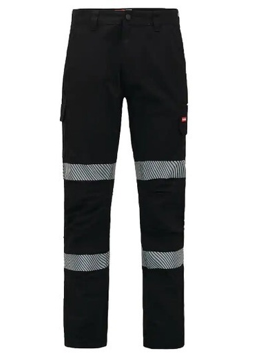 HARD YAKKA Y02855 Reflective Stretch Cargo Pant, Black