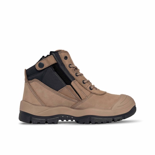 MONGREL 461060 | Stone Zip Sider Boots w Scuff Cap