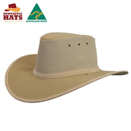 NEWCASTLE Canning Breeze Canvas Hat - Grey