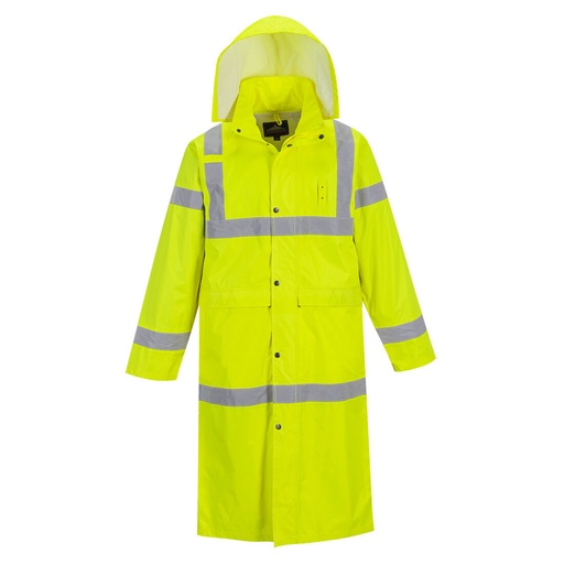PORTWEST H445 Yellow Biomotion Long Rain Coat