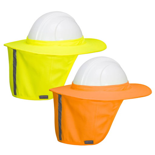 PORTWEST HA21 Hi-Vis Hard Hat Brim with Neck Shade