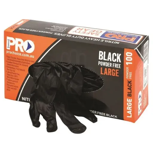 [BOX] PROCHOICE Nitrile Powder Free, Heavy Duty Disposable Gloves