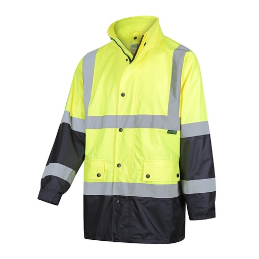 WORKIT 3005 Taped Rain Jacket Yellow-Navy Taped