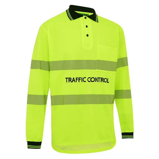 WORKIT Qld Traffic Control Polo Yellow