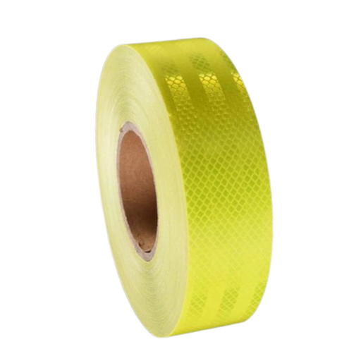 [RT1FY50-R] [ROLL 50mm x 45m] Class 1 Reflective Tape - Fluoro Yellow