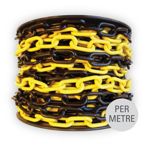 [PCYB6PM] 6mm Safety Chain, Plastic - per metre