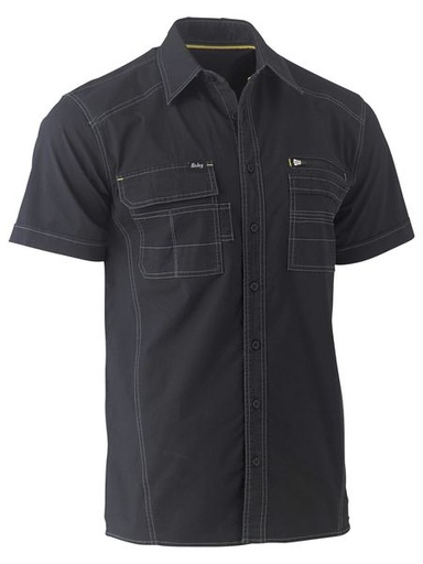 BISLEY BS1144 FLX & MOVE Stretch Utility Shirt, Black