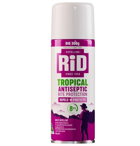 [RID-428301] RID Tropical Insect Repellent, Aerosol 300gm