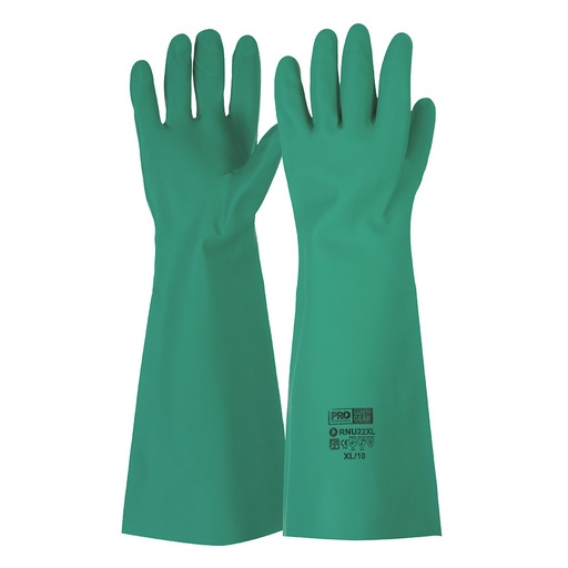 [RNU22L] PROCHOICE 45cm Green Nitrile Gauntlet Gloves