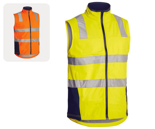 BISLEY BV0348T Taped HiVis Soft Shell Vest