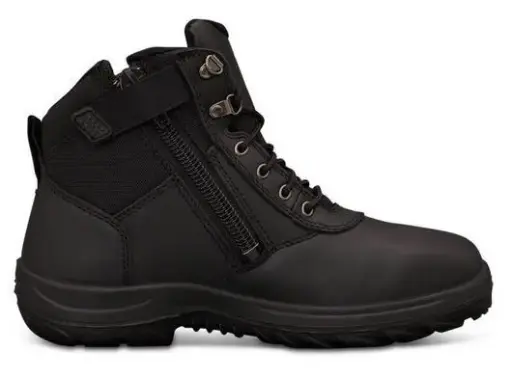 OLIVER 26-660 Black Non-Safety Zip-Sided Work Boots