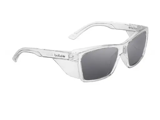 [BOL-STK42N21A] BOLLE Safety Glasses - Clear Frame - Smoke Lens