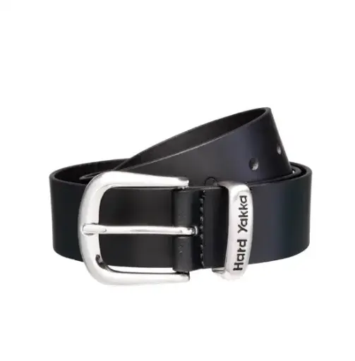 [HY-Y09402-B97] HARD YAKKA Y09402 Leather Belt, Black