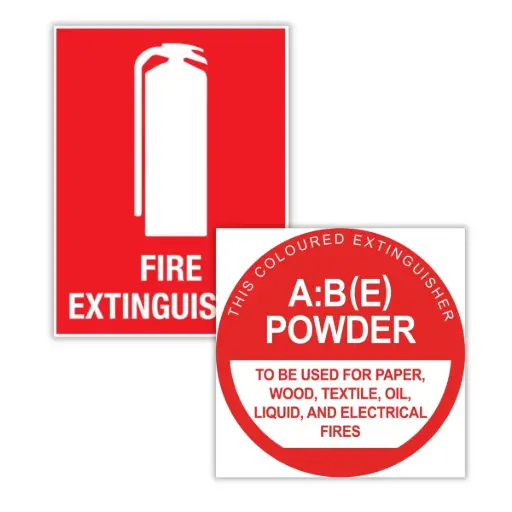 [SIGN-FIREABEKIT] ABE Fire Extinguisher Signage Kit