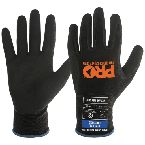 PROCHOICE Assassin Nitrile Grip Glove Black